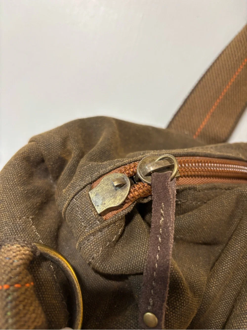 Bed Stu Vic Duffel Bag Canvas Military Utility Rugged Travel Carry On XL Unisex